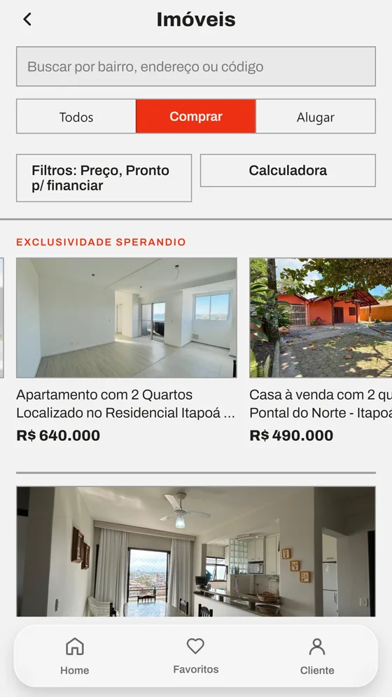 Imóveis na faixa de valor calculada